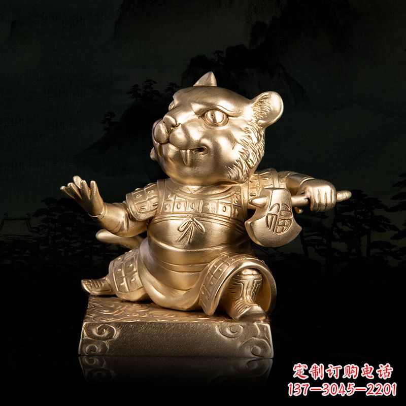 广西精美铜雕动物摆件