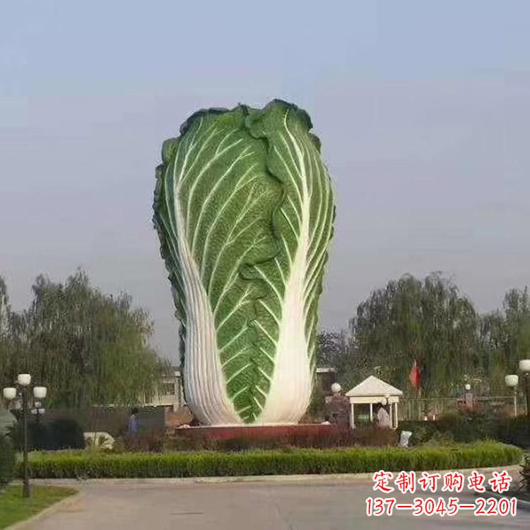 广西新颖创意的玻璃钢白菜雕塑
