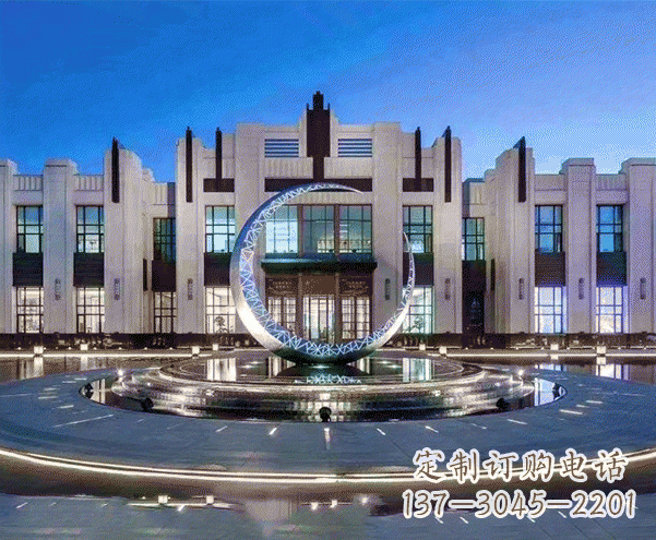 广西高档不锈钢月亮摆件