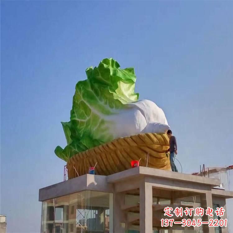 广西玻璃钢白菜雕塑