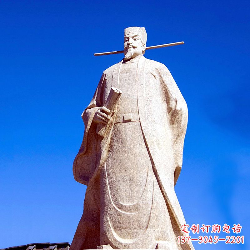 广西景区园林欧阳修大型砂岩雕像-中国历史文化名人著名文学大家