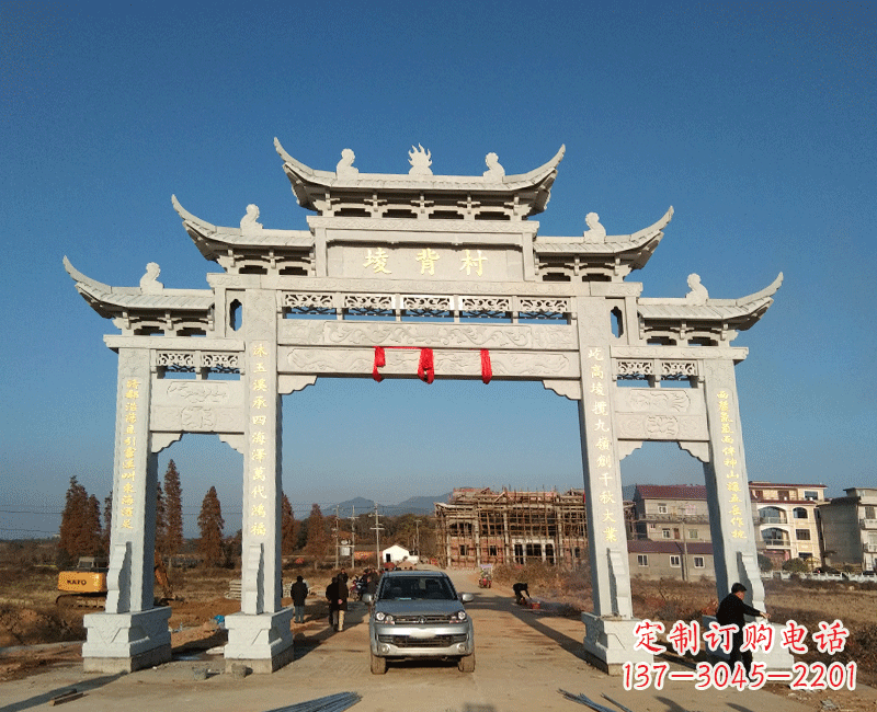 广西全国著名景点石雕牌坊