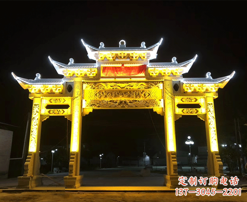广西古典牌坊——精致石雕收藏精品