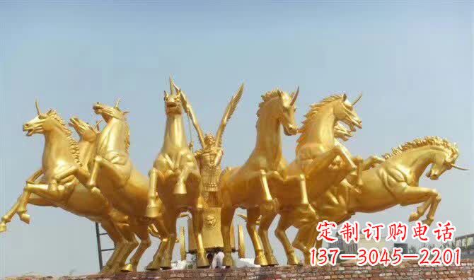 广西阿波罗战车铜雕 
