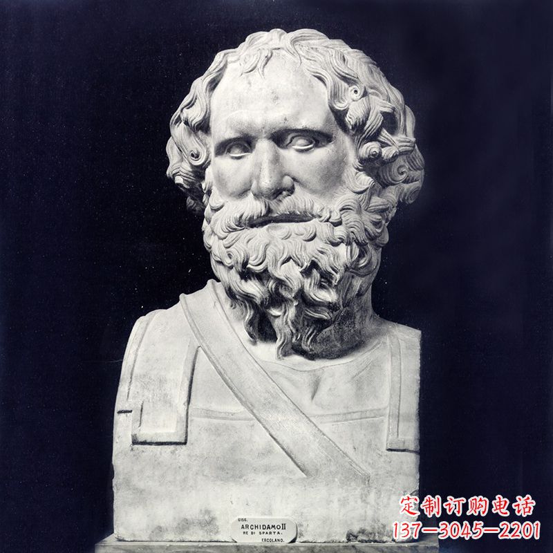 广西阿基米德石雕头像传承古典美学