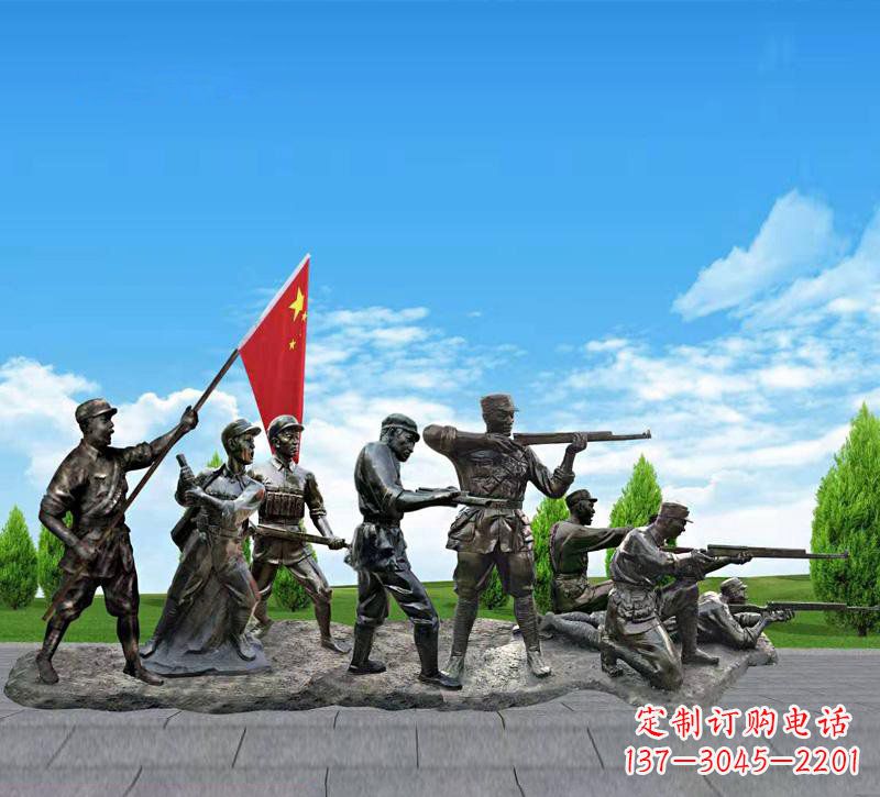 广西“战士精神”铜雕