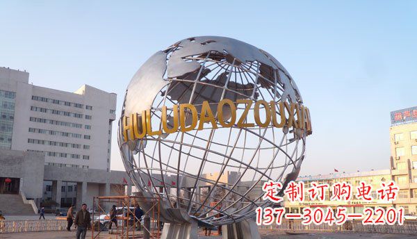 广西铸造钢地球雕塑
