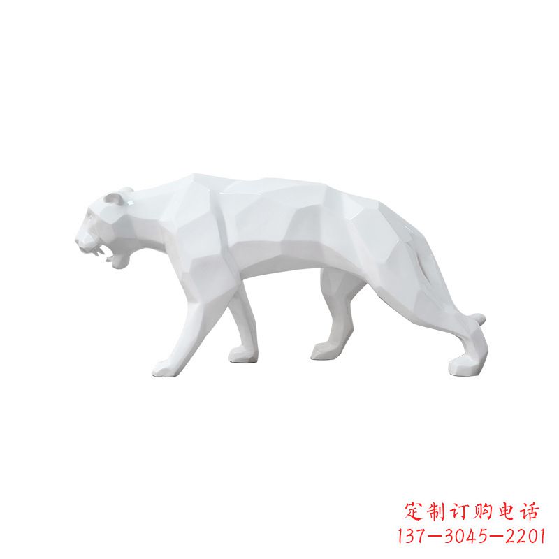 广西玻璃钢豹雕塑