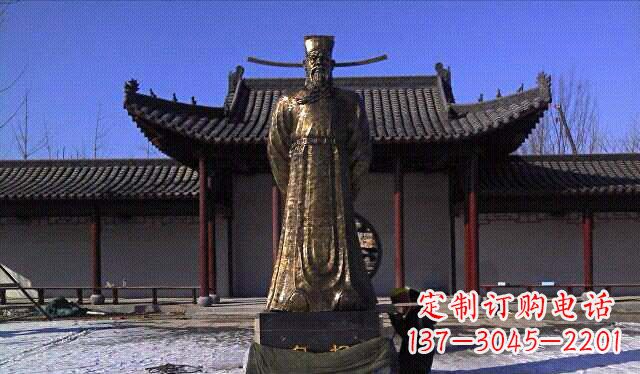 广西包拯古代名人铜雕