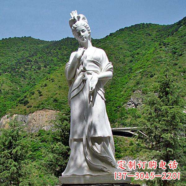 广西褒姒汉白玉美女雕像