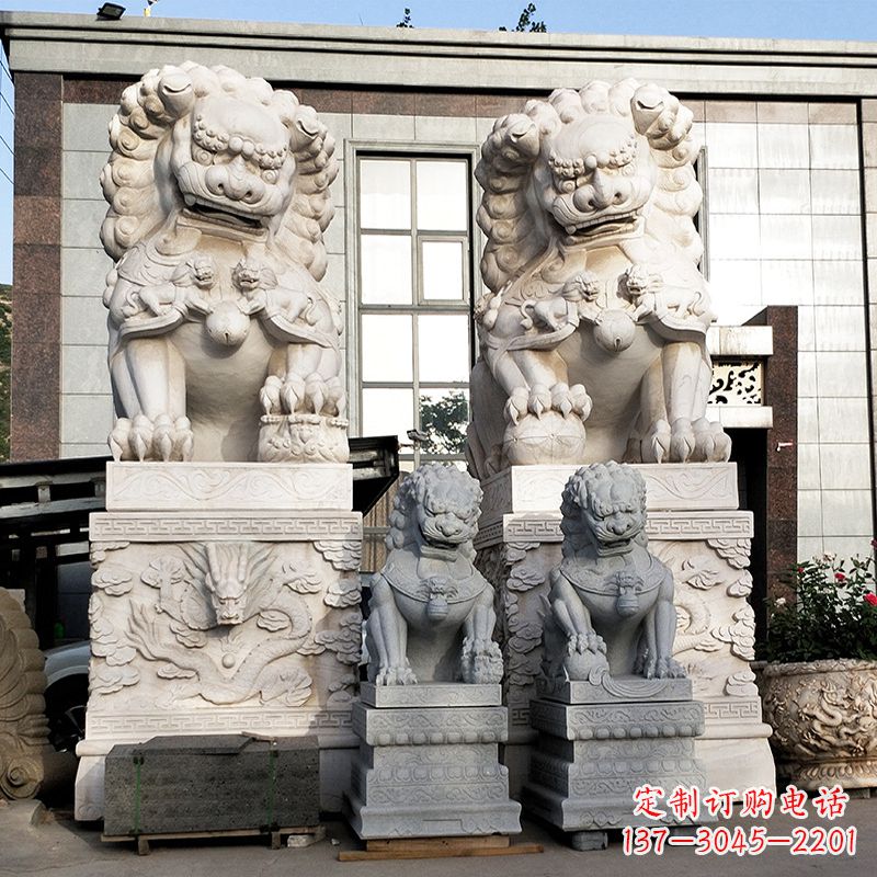 广西石狮子雕塑——守护家园的看门神