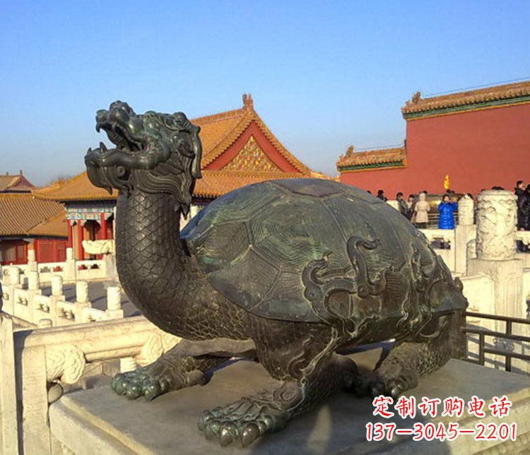 广西北京故宫龙龟铜雕摆件