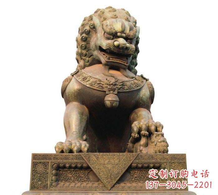 广西巍峨雄壮的狮子铜雕