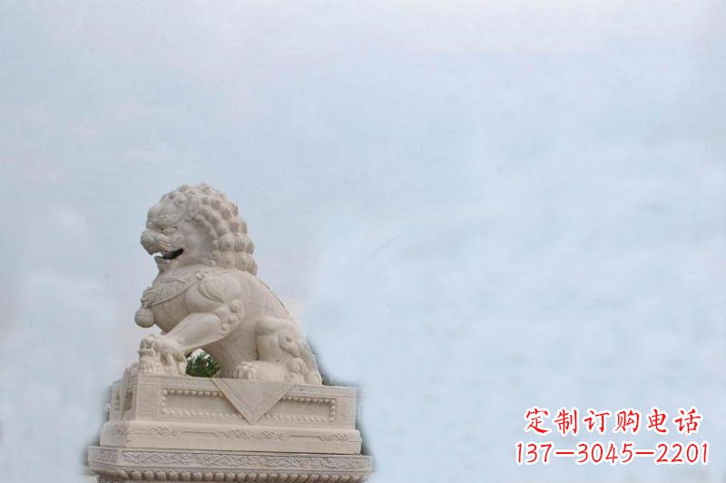 广西北京狮石精美狮子雕塑