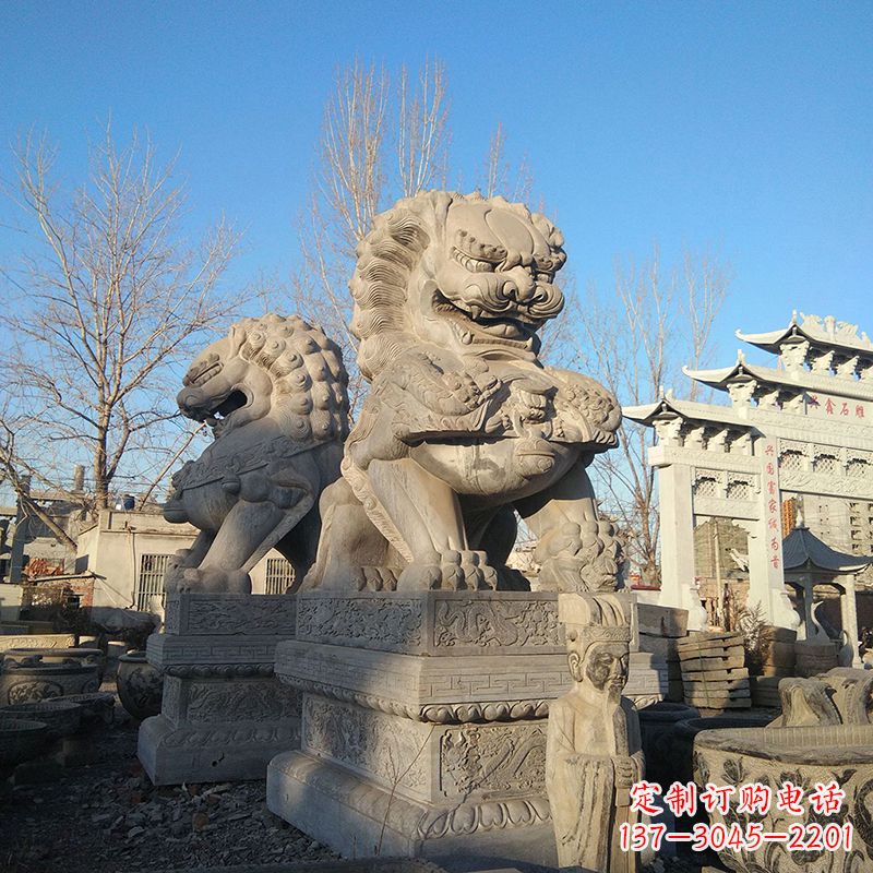 广西新室内装饰狮子雕塑