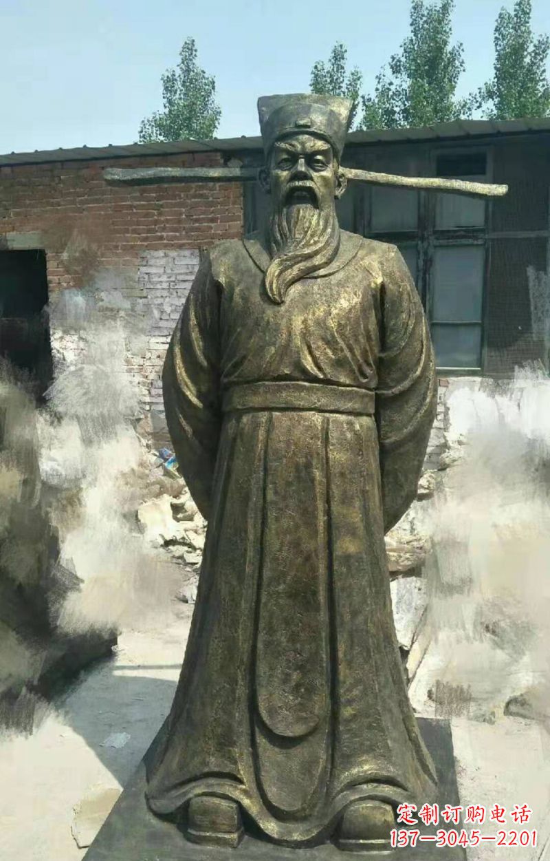 广西包拯铜雕传承北宋历史精髓