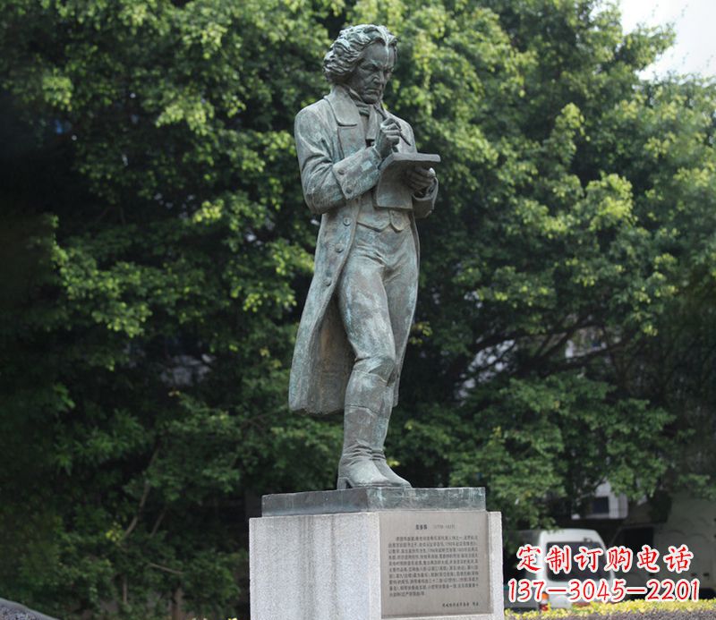 广西贝多芬精美铜雕让古典音乐熠熠生辉