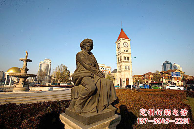 广西贝多芬头像雕塑赞美音乐大师的艺术之作