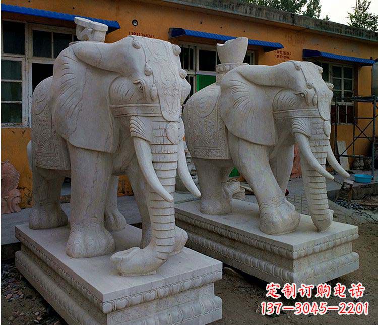广西新“大象招财石雕”