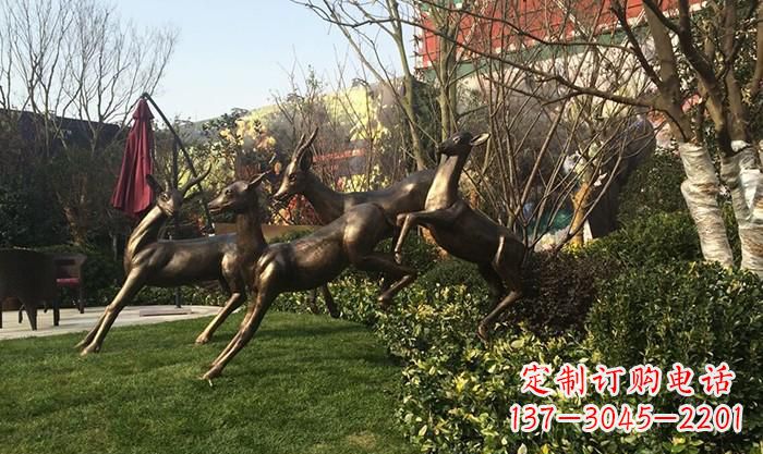 广西“跃动的小鹿雕塑”