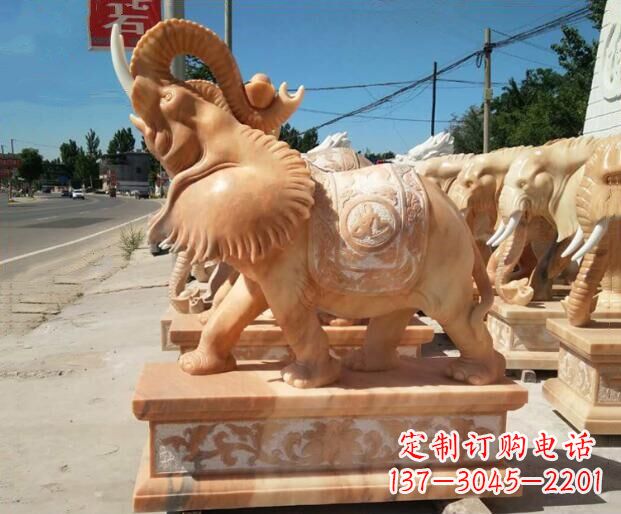 广西大象石雕,给你美好的祝愿