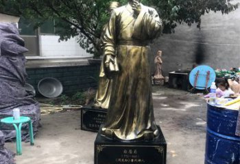 广西白居易仿铜雕像经典中国古代诗人的艺术再现