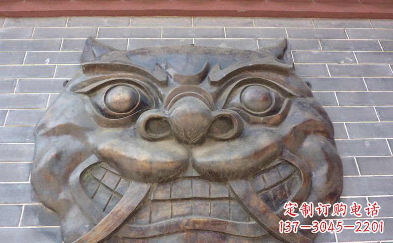 广西狴犴古代神兽铜浮雕
