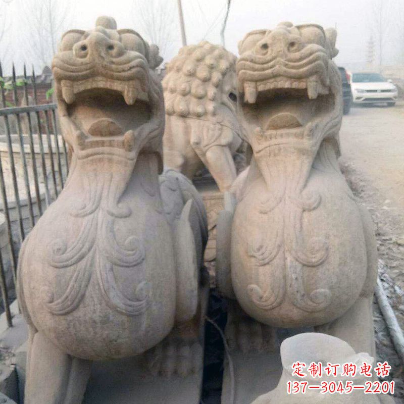 广西狴犴仿古石雕塑
