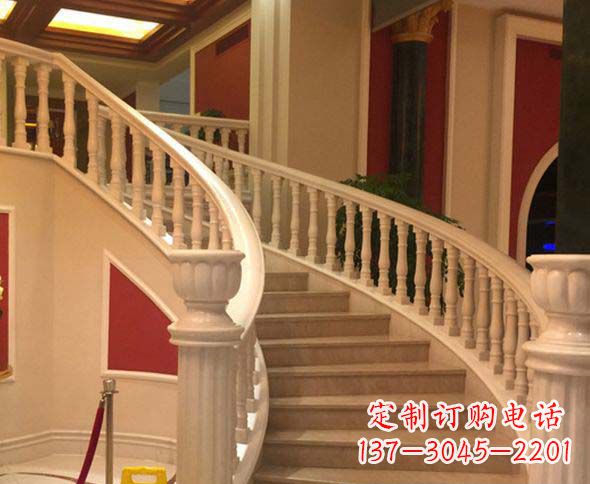 广西别墅景观汉白玉石栏杆石雕