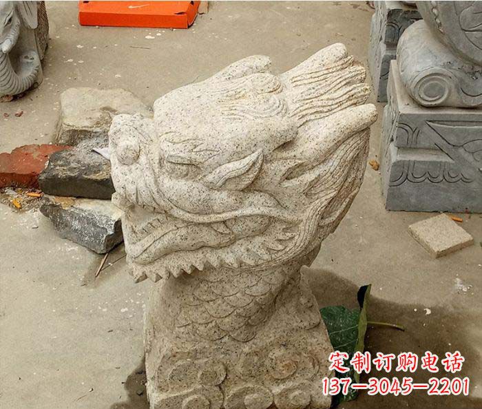 广西别墅景观龙头喷泉石雕