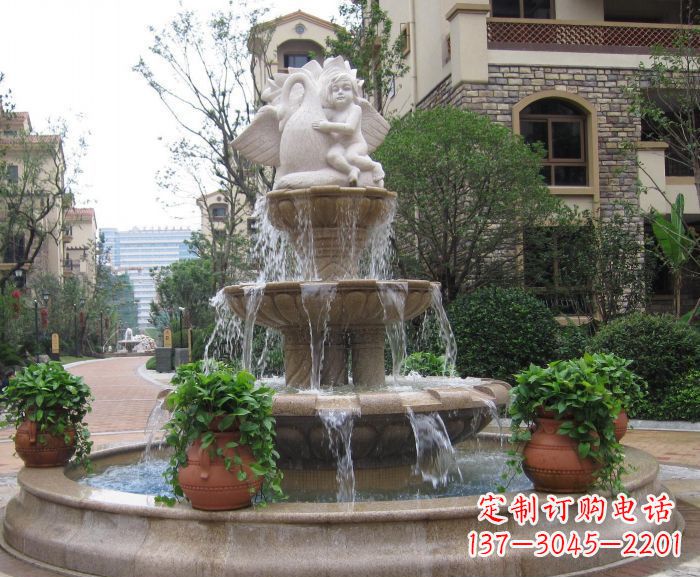 广西天使之泉——别墅景观石雕