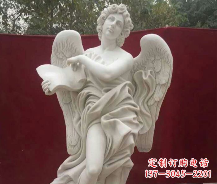 广西别墅景观天使人物石雕 (2)
