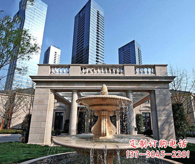 广西喷泉石雕让你的别墅景观更加完美