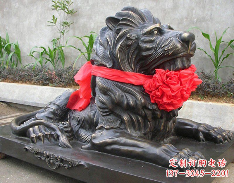 广西铜质狮子雕塑