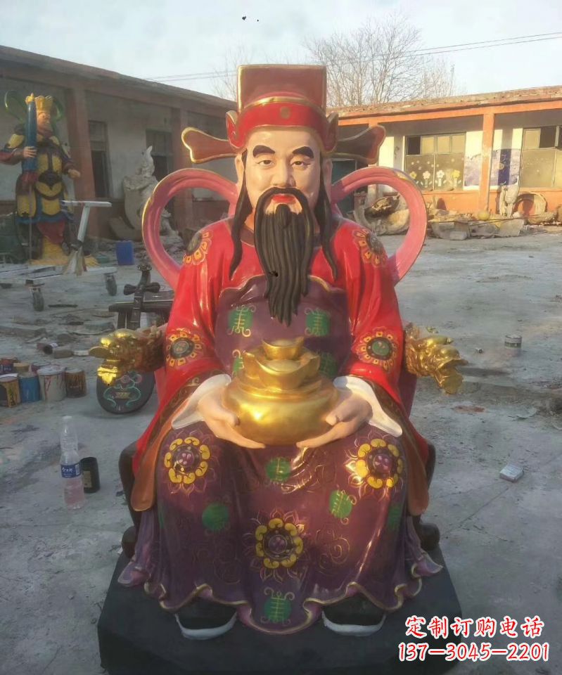 广西财神玻璃钢彩绘