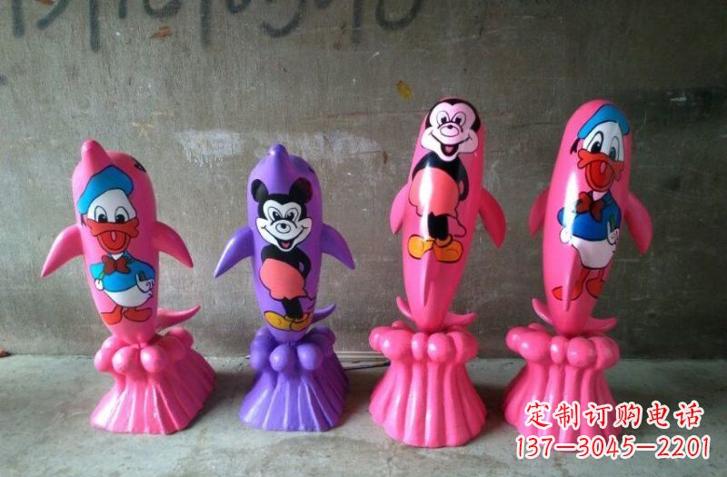 广西玻璃钢海豚雕塑把海洋之美带到你家