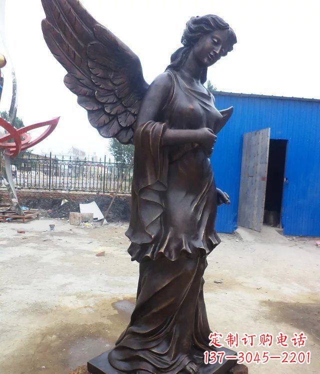广西玻璃钢仿铜欧式女人雕塑