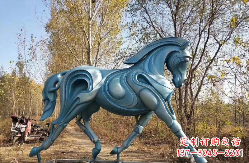 广西玻璃钢雕刻的奔马