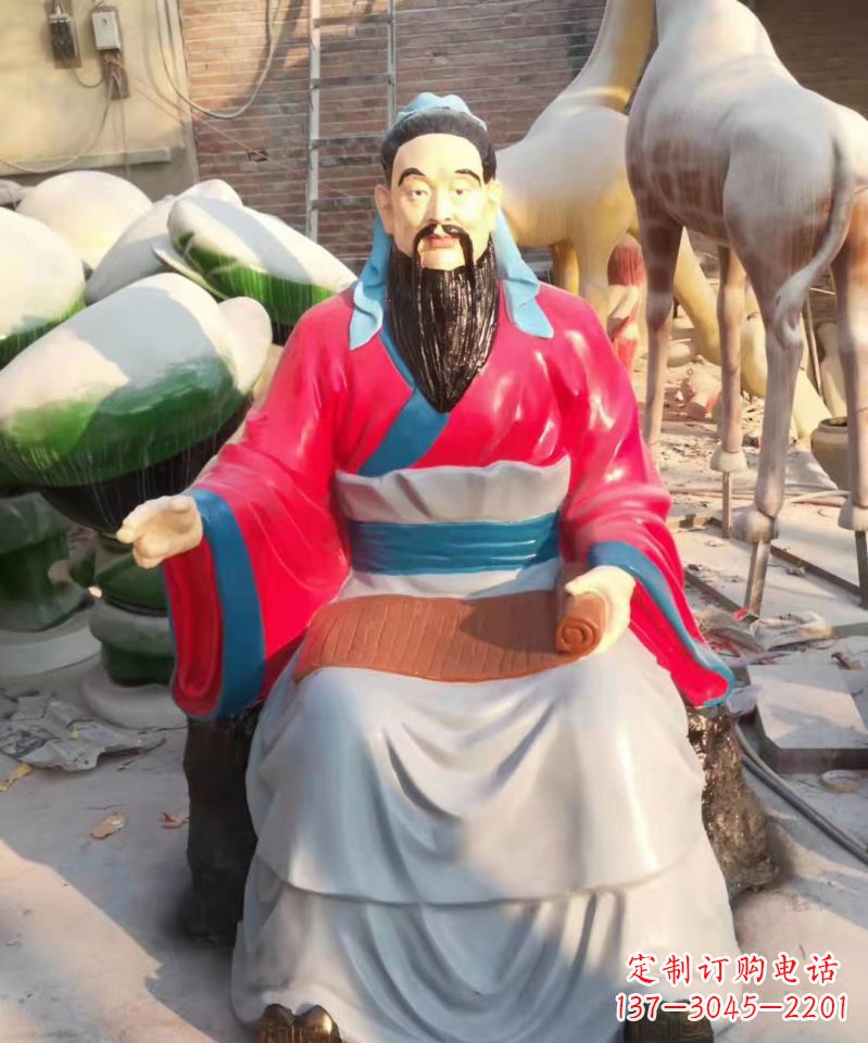 广西玻璃钢雕刻的孔子