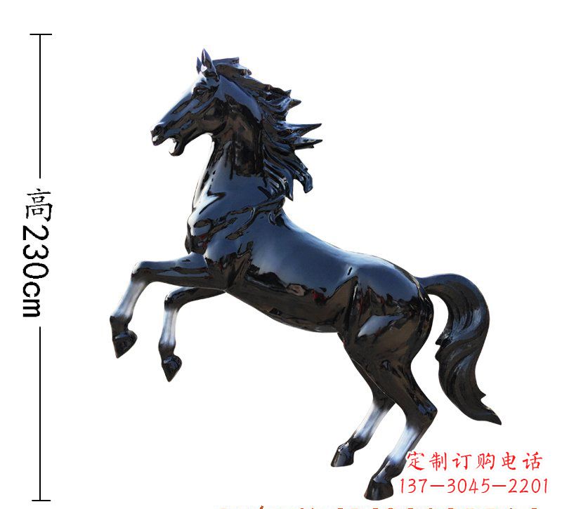 广西玻璃钢马雕塑精美外形、经久耐用