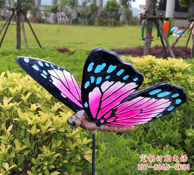 广西玻璃钢蝴蝶雕塑