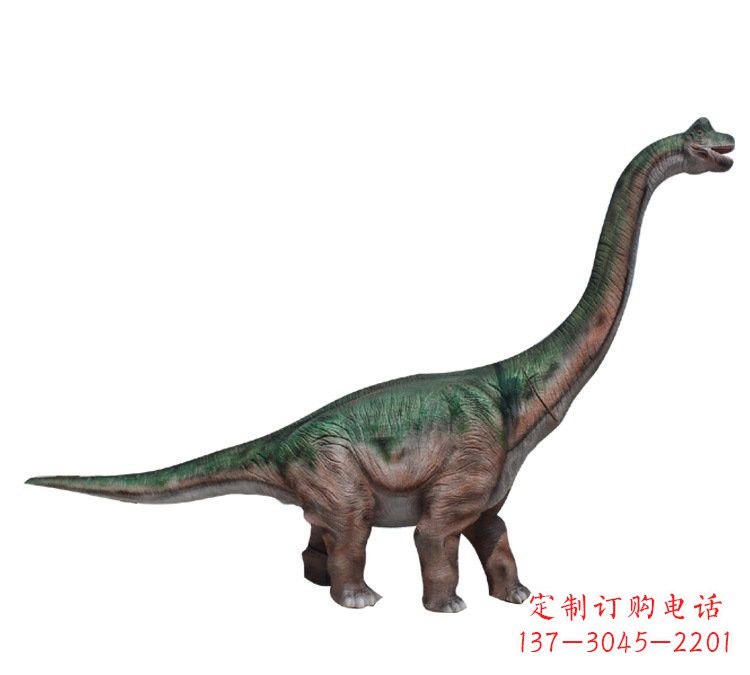 广西玻璃钢仿真恐龙腕龙雕塑