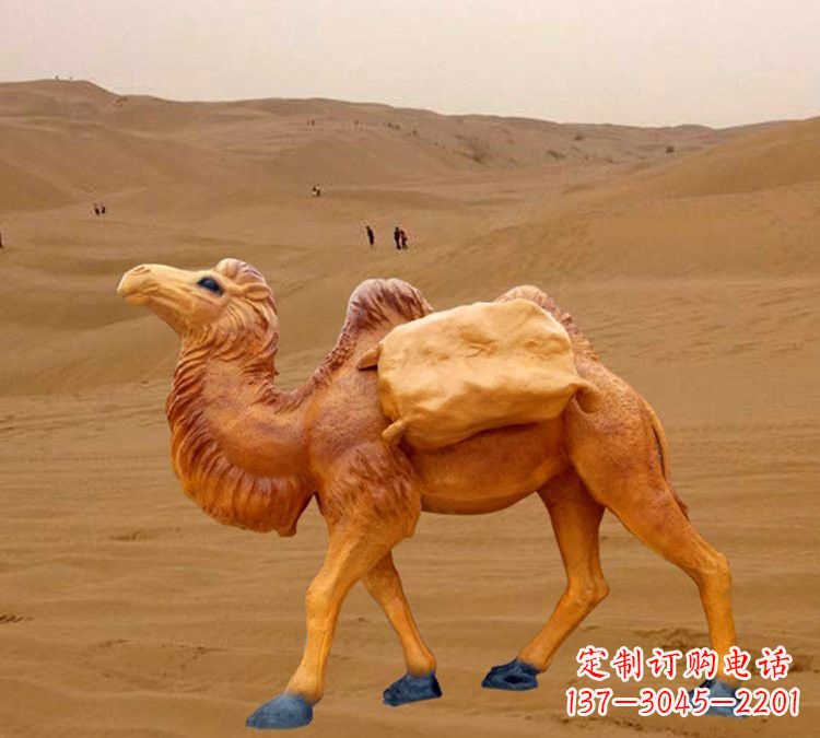 广西玻璃钢骆驼雕塑