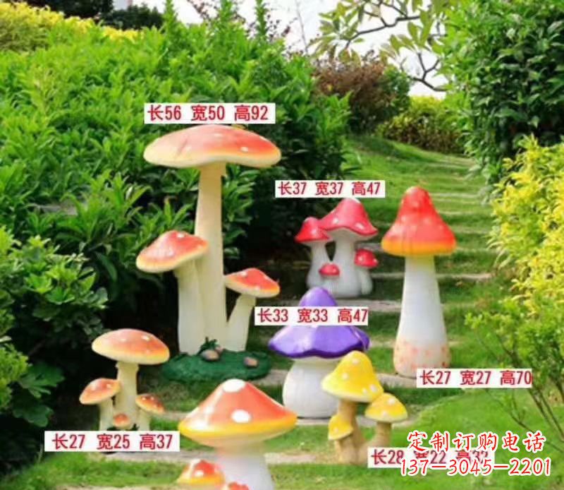 广西玻璃钢蘑菇雕塑——描绘美丽景色