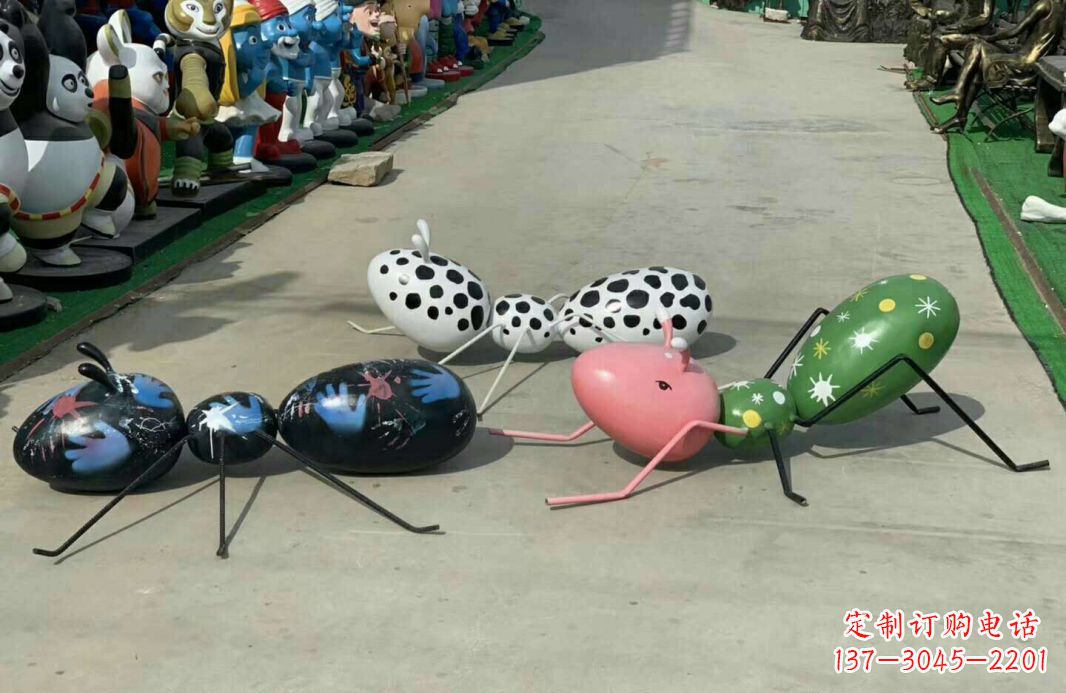 广西玻璃钢蚂蚁雕塑可爱而充满活力