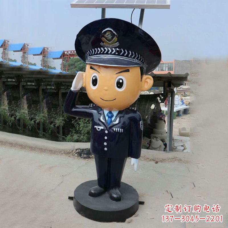 广西警察雕塑守护社会和谐