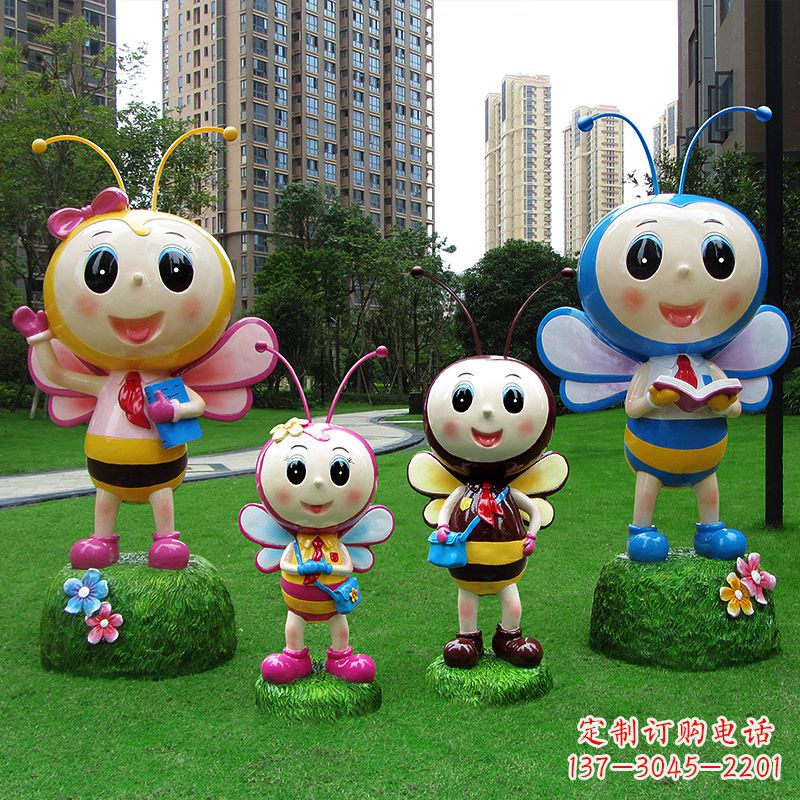 广西玻璃钢制蜜蜂雕塑让你的家园拥有自然之美