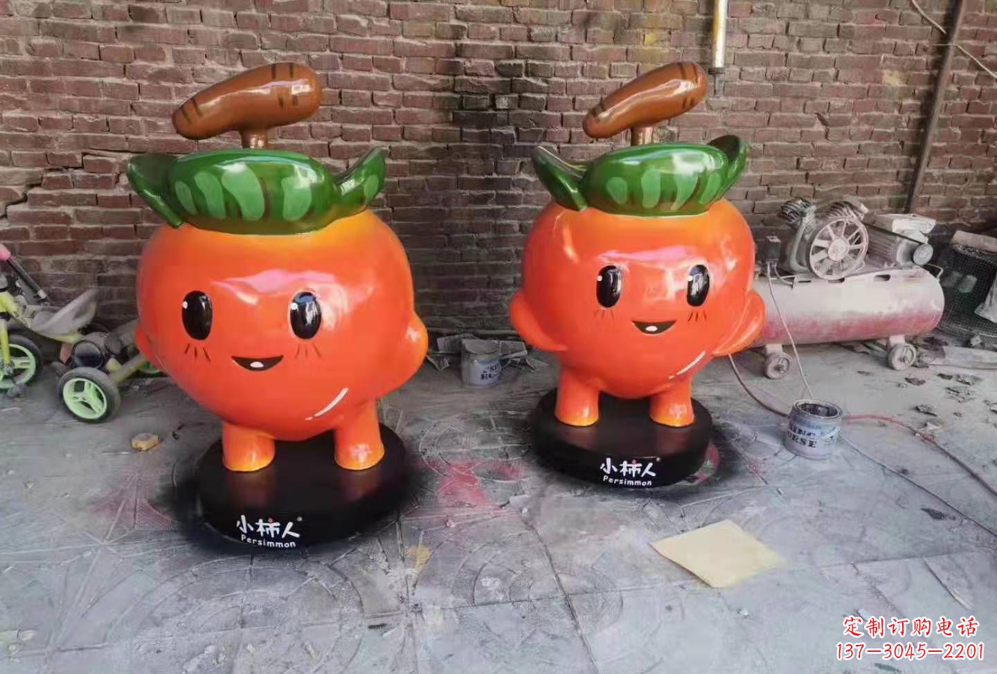 广西精致玻璃钢卡通蔬菜雕塑