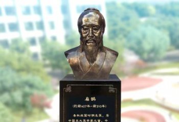 广西玻璃钢扁鹊著名医生半身像雕塑
