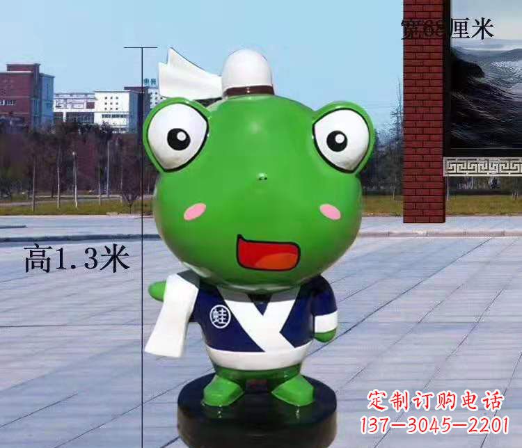 广西玻璃钢卡通小青蛙——景观雕塑的新灵感